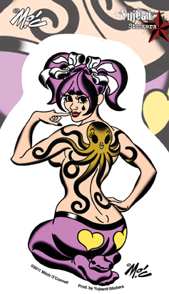 Mitch O'Connell Osaka Girl Sticker | Tattoo