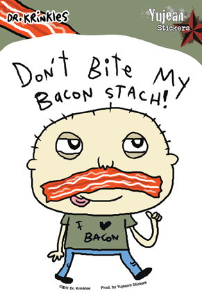 Dr Krinkles Bacon-Stash sticker | Dr Krinkles