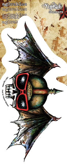 Agorables Skull Helmet Sticker | Skool Daze