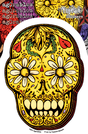 Agorables Sugar Skull Sticker | Sugar Skulls