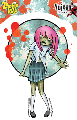 Frank Wiedemann Zombie Kid Cassandra Sticker | Stickers