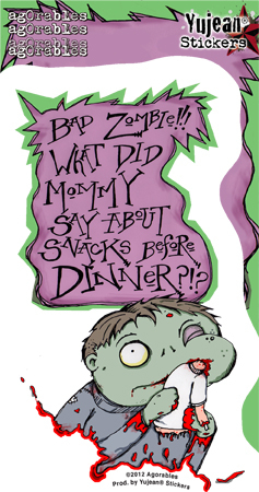 Agorables Bad Zombie Sticker | ZOMBIE ATTACK!