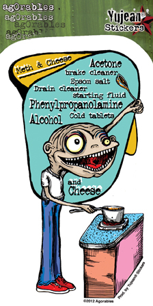 Agorables Meth & Cheese Sticker | CLEARANCE!!