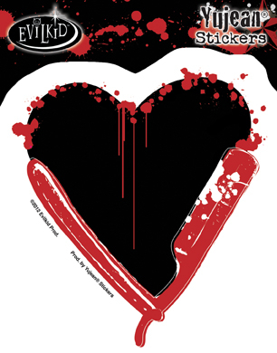 Razor Heart Sticker | Skool Daze