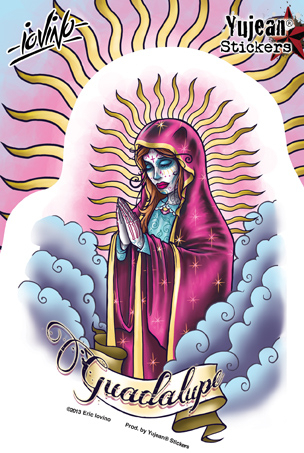 Eric Iovino Muertos Guadalupe Sticker | Sugar Skulls