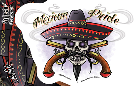 Eric Iovino Mexican Pride sticker | Tattoo