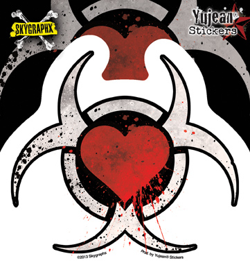 Skygraphx Toxic Heart Sticker | Stickers