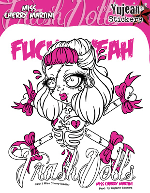 Miss Cherry Martini Trash Dolls Sticker | LOL!!!