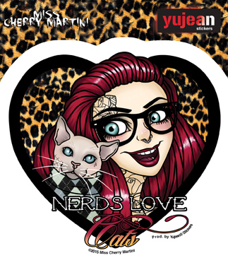 Miss Cherry Martini Cassie sticker | Cats!