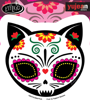 Evilkid Gato Muerto Sticker | Evilkid