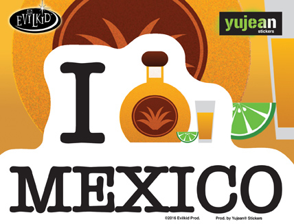 Evilkid Tequila Mexico sticker