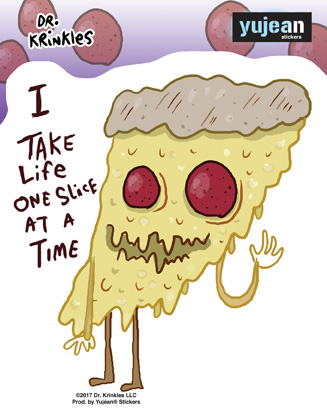 Dr. Krinkles Pizza Slice Sticker | Stickers