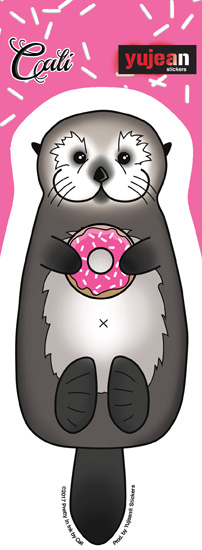 Cali Otter Donut Sticker | Cali