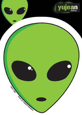 Alien Head Sticker | Matt Stewart