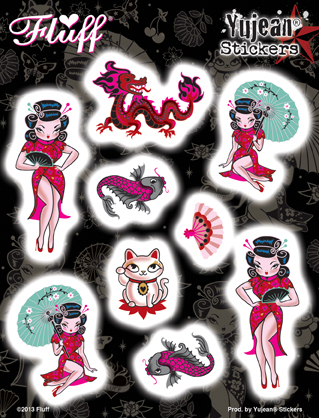 Fluff Geisha Multi-sticker | For the Girlz