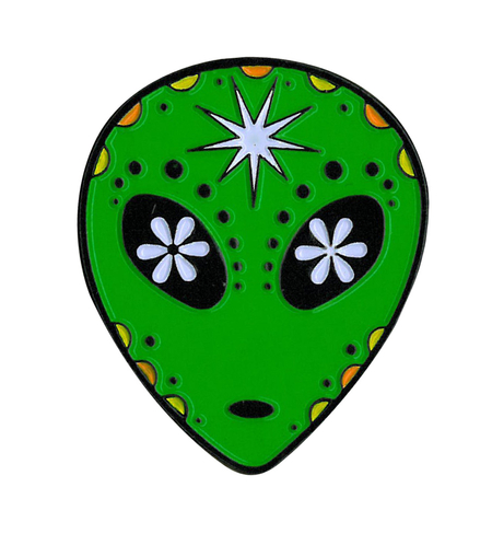 Alien Sugar Skull Enamel Pin | Enamel Pins
