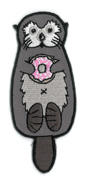 Otter Donut Embroidered Patch | Cali