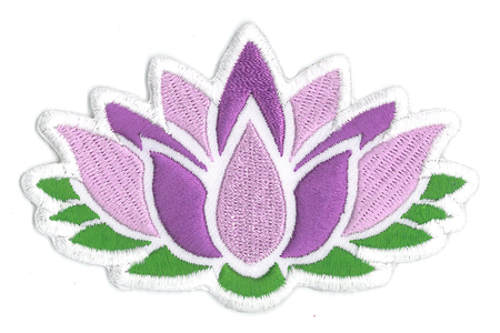 Lotus Flower Patch - Iron-On or Hook & Loop