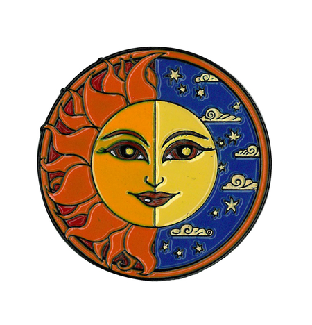 Dan Morris Sun/Moon Enamel Pin | Enamel Pins