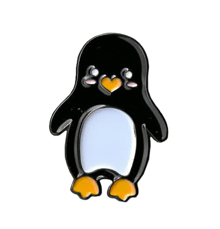 Krisgoat Penguin Enamel Pin | Peace and Eco 