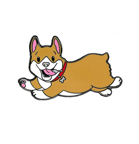 Cali Corgi Enamel Pin | Cali