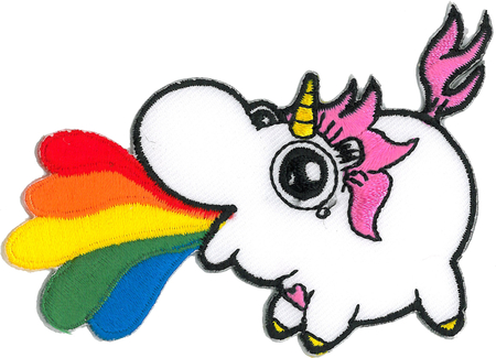 Emi Boz Chubby Unicorn Rainbow Patch | Critters