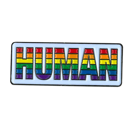 Human Rainbow Enamel Pin | Enamel Pins