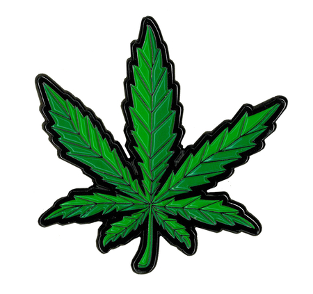 Leaf Large Enamel Pin | Cannabis