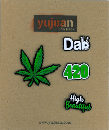 Cannabis Enamel Pin Pack | Hippie