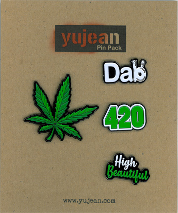 Cannabis Enamel Pin Pack | Retro