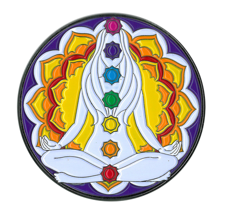 Chakra Large Enamel Pin | Retro