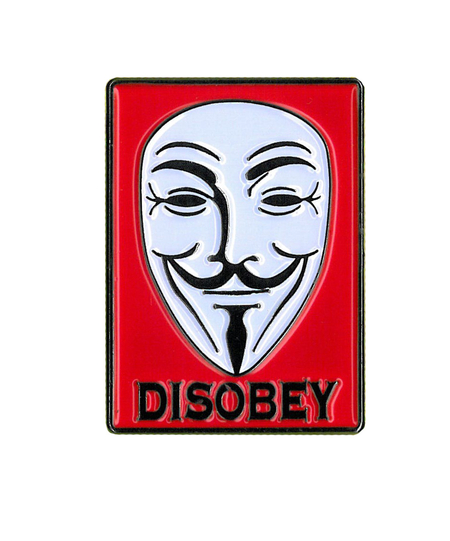 Guy Fawkes Enamel Pin | Peace and Eco 