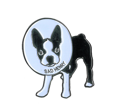 LO-FI MONO © Sad Henry Enamel Pin | Dogs