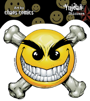 Smiley Crossbones Sticker | LOL!!!