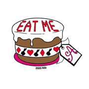 Mini Eat Me Sticker | Little Tiny Mini Stickers 