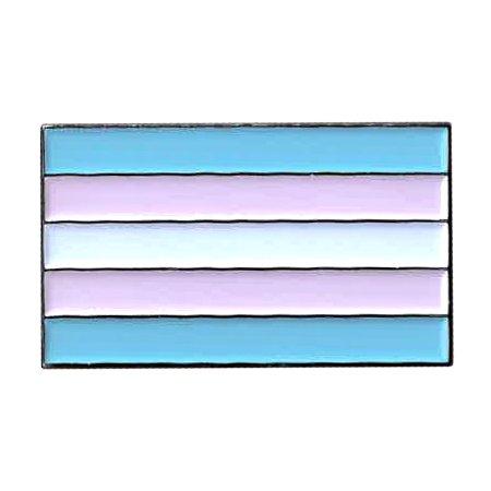 Trans Flag Enamel Pin | #RESIST