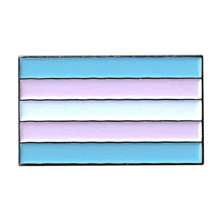 Trans Flag Enamel Pin | NEW INTROS