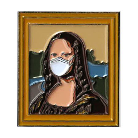 Mona Lisa Mask Enamel Pin | Enamel Pins