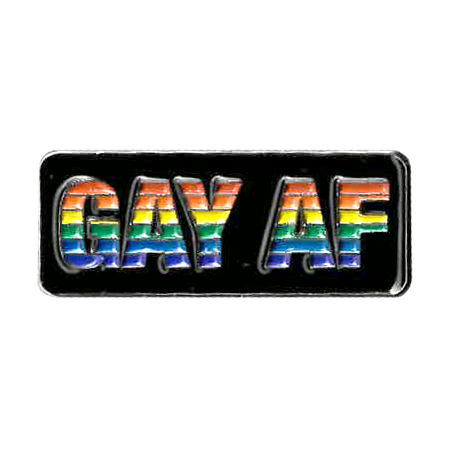 Gay AF Enamel Pin | Enamel Pins