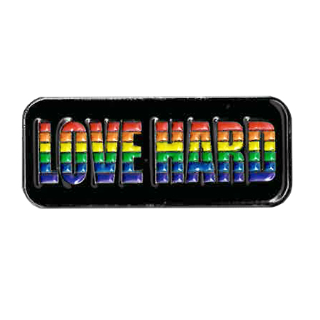 Love Hard Rainbow Enamel Pin | Enamel Pins