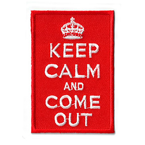 Keep Calm and Come Out Patch | Gay Pride, LGBTQ