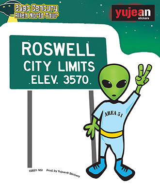 Roswell Alien Sticker | NEW INTROS