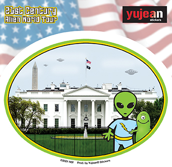 White House Alien Sticker | Aliens