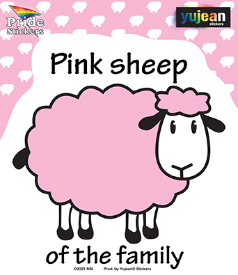 Pink Sheep Sticker | Critters