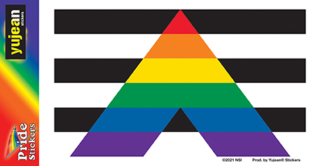 Ally Flag Sticker | Gay Pride, LGBTQ