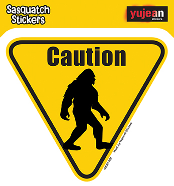 Sasquatch Caution Sticker | Trend