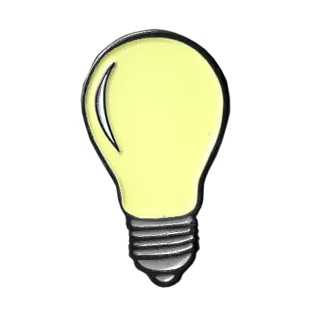 Light Bulb Enamel Pin | Enamel Pins