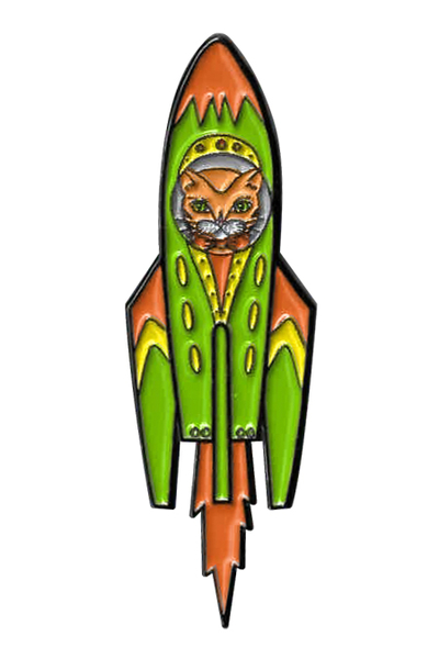 Sunny Buick Rocket Cat 1 Enamel Pin | Cats!