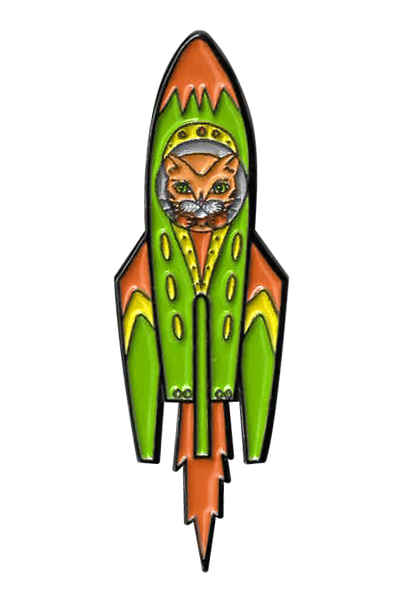 Sunny Buick Rocket Cat 1 Enamel Pin | Sunny Buick