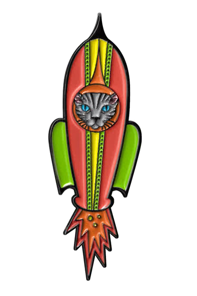 Sunny Buick Rocket Cat 2 Enamel Pin | Cats!